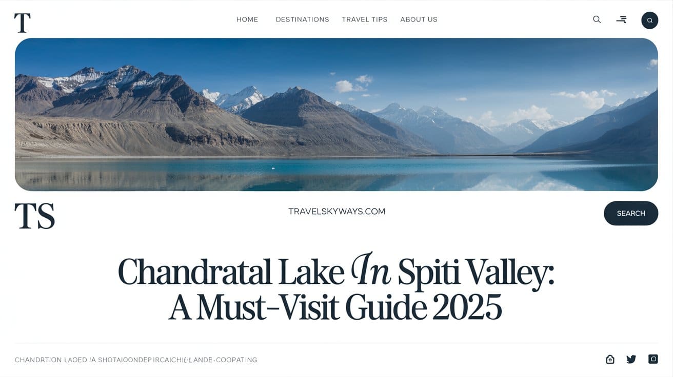 Chandratal Lake in Spiti Valley: A Must‑Visit Guide 2025