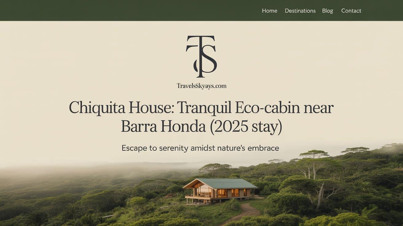 Chiquita House: Tranquil Eco-Cabin Near Barra Honda (2025 Stay)