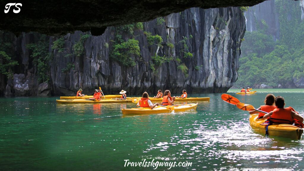 kayak-through-ha-long-bay-vietnam